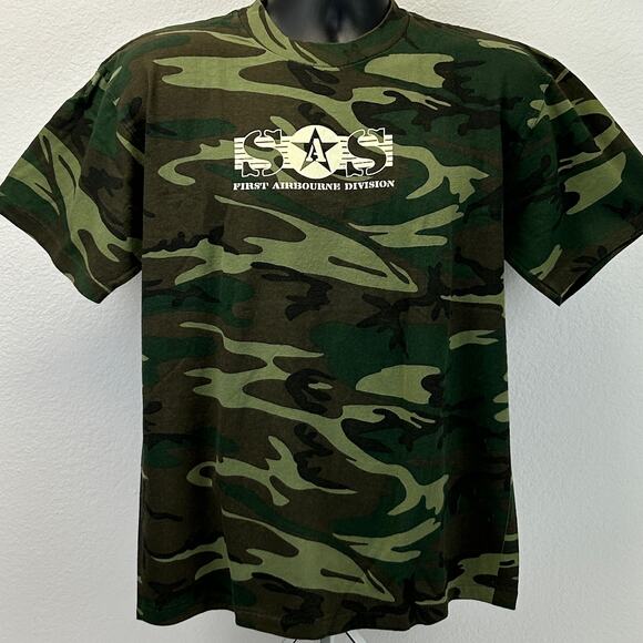 Vintage SAS Surfing Magazine Airshow Series T Shirt Mens Large Green 90s Surfer - Picture 2 of 9